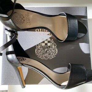 Vince Camuto black strappy stiletto